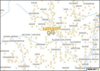 map of Sardān