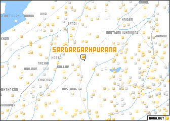 map of Sardārgarh Purāna