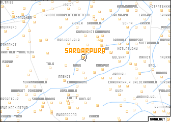 map of Sardārpura