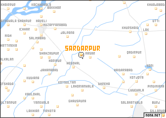 map of Sardārpur