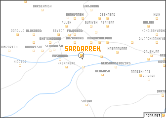 map of Sar Darreh