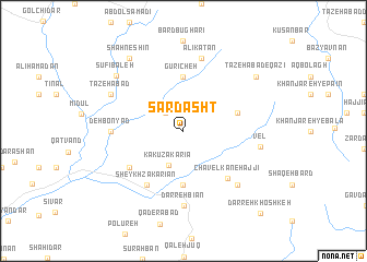 map of Sardasht