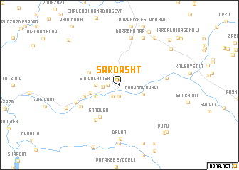 map of Sar Dasht