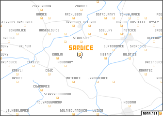 map of Šardice
