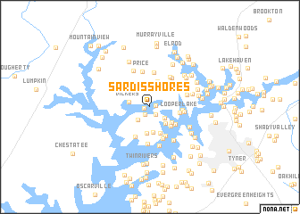 map of Sardis Shores