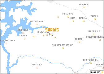 map of Sardis