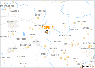 map of Sardis