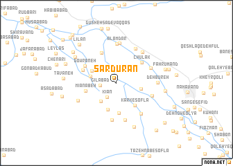 map of Sar Dūrān