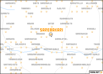 map of Saré Bakari