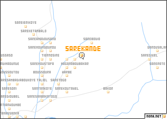 map of Saré Kandé