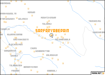 map of Sar Fāryāb-e Pā\