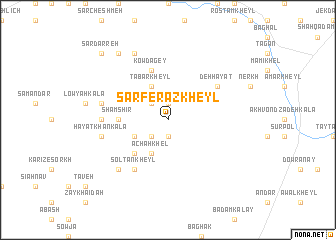 map of Sarferāz Kheyl