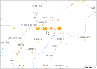 map of Sargbah Town