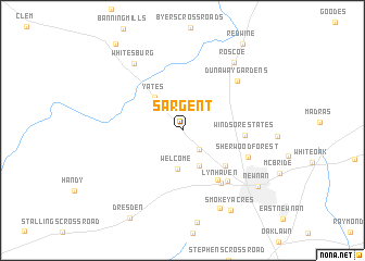map of Sargent