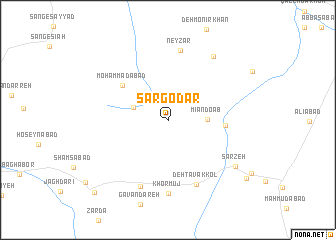 map of Sargodār