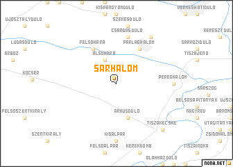 map of Sárhalom