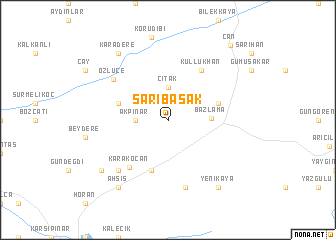 map of Sarıbaşak
