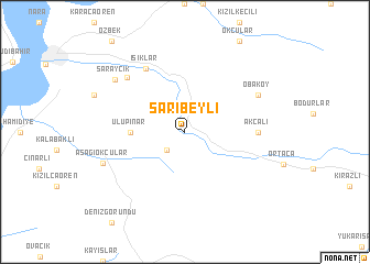 map of Sarıbeyli