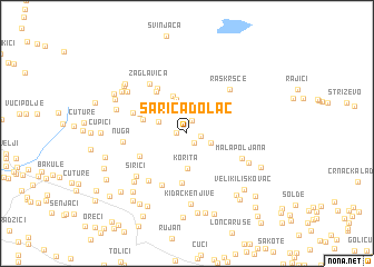 map of Šarića Dolac