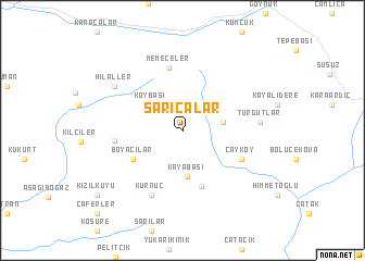 map of Sarıcalar