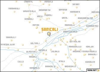 map of Sarıcalı