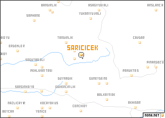 map of Sarıçicek