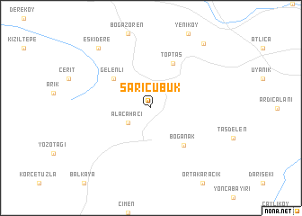 map of Sarıçubuk