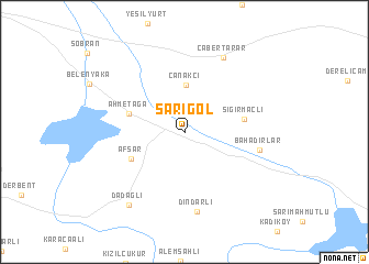 map of Sarıgöl