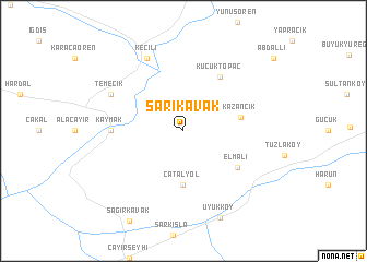 map of Sarıkavak