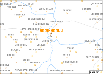 map of Sārī Khānlū