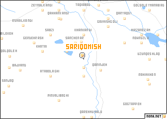 map of Sārī Qomīsh