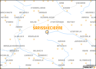 map of Šarišské Čierne