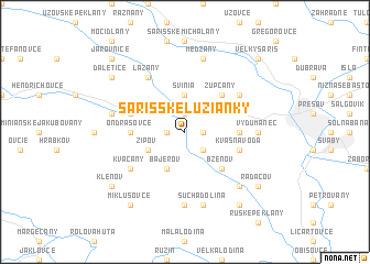 map of Šarišské Lužianky