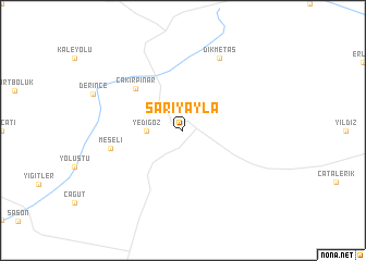 map of Sarıyayla