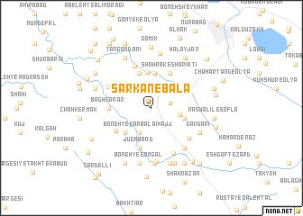 map of Sar Kān-e Bālā