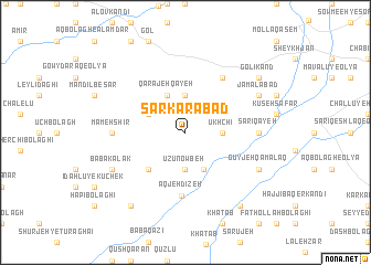map of Sarkārābād