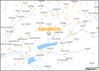 map of Sar Khānzai