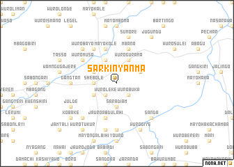 map of Sarkin Yanma