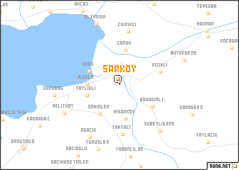 map of Sarköy