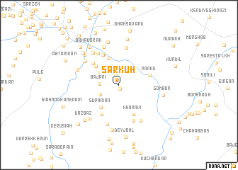 map of Sar Kūh