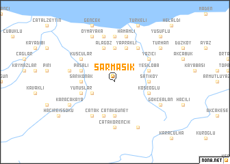 map of Sarmaşık