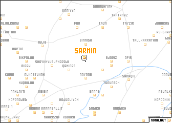 map of Sarmīn