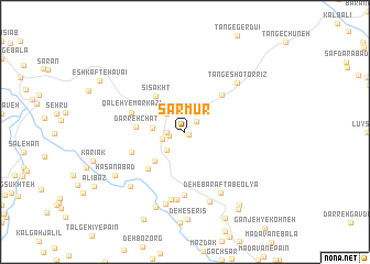 map of Sar Mūr