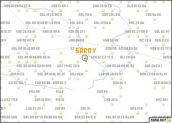 map of Sarny