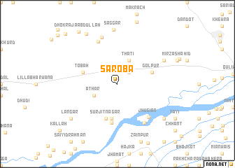map of Saroba