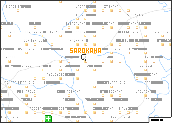 map of Sarokaha