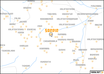 map of Sar Pīr