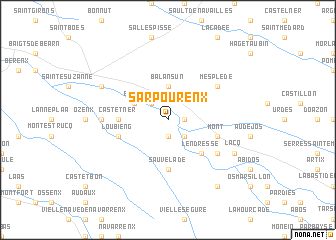 map of Sarpourenx