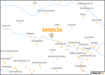 map of Sar Qal‘eh