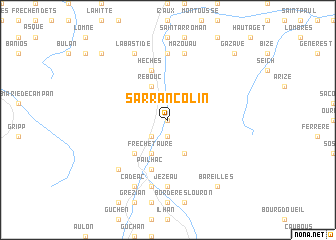 map of Sarrancolin